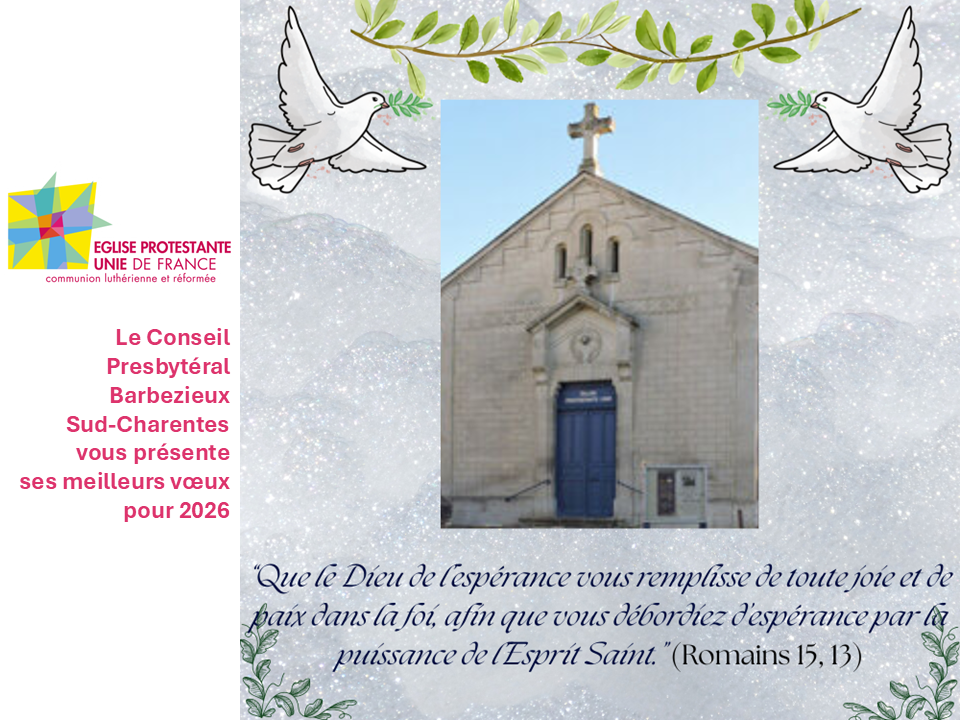Meilleurs vœux de la part du Conseil Presbytéral