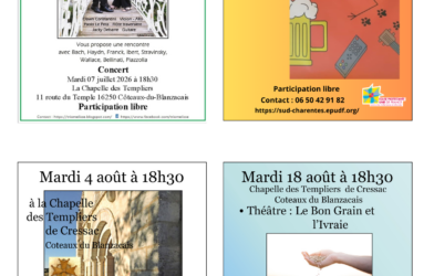 Mardis de Cressac 2026